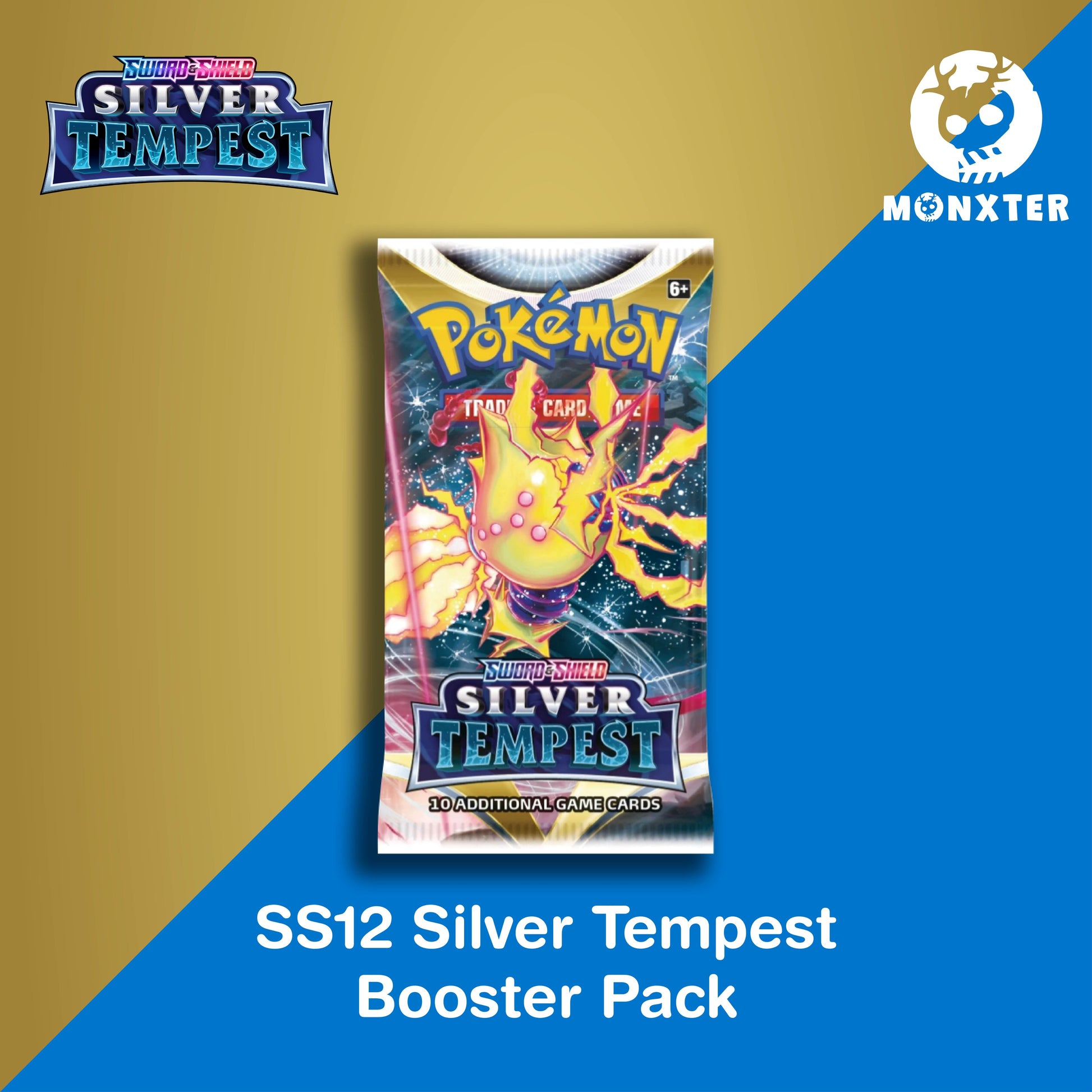 Pokmon TCG: Sword & Shield SS12 Silver Tempest Booster Pack Desk Monxter Pokmon TCG: Sword & Shield SS12 Silver Tempest Booster Pack Desk Monxter