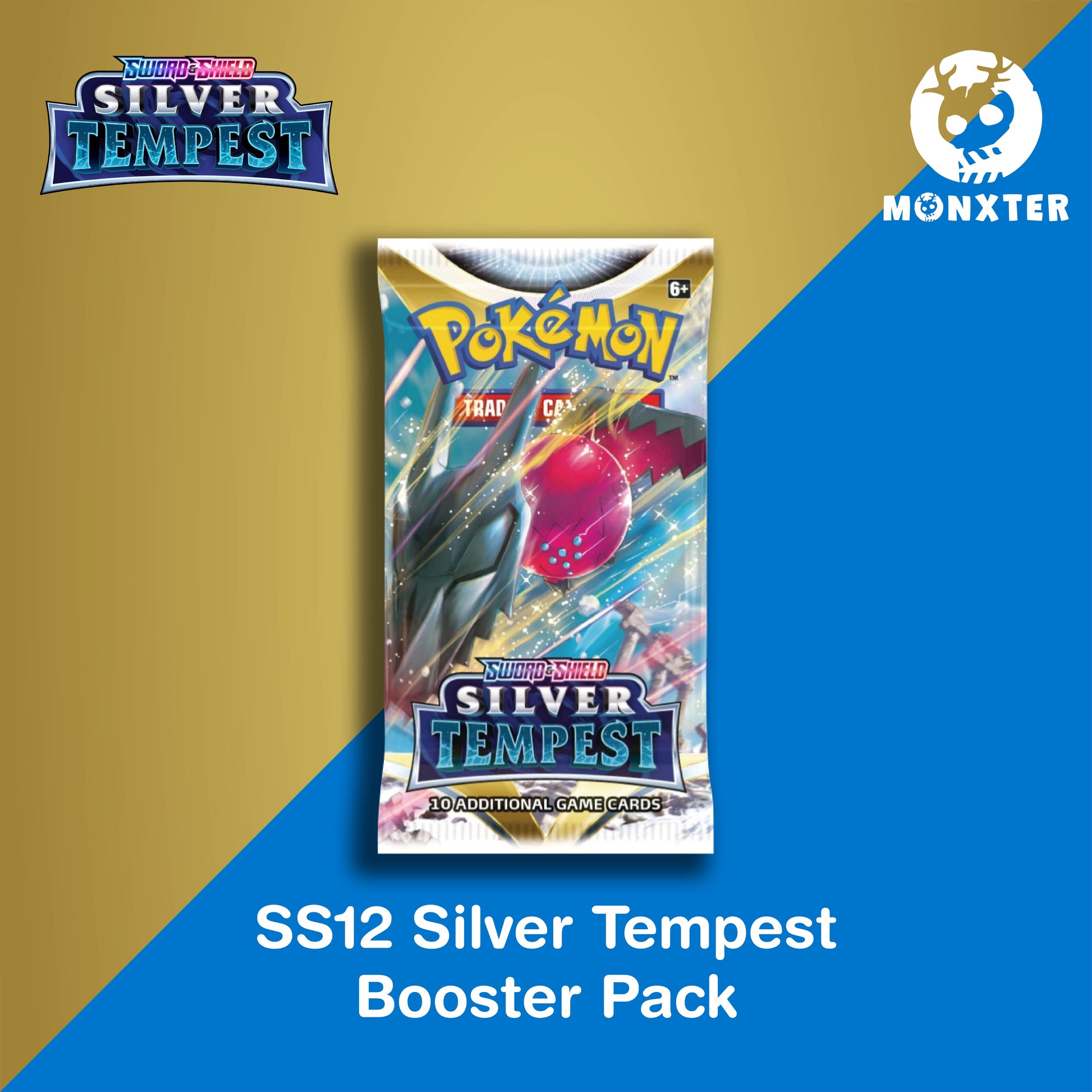 Pokmon TCG: Sword & Shield SS12 Silver Tempest Booster Pack Desk Monxter Pokmon TCG: Sword & Shield SS12 Silver Tempest Booster Pack Desk Monxter