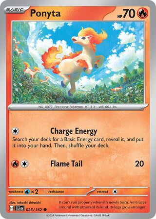 Ponyta - 026/162 - Temporal Forces 