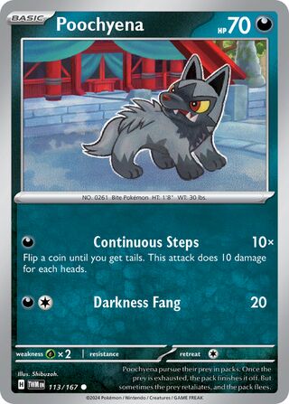 Poochyena - 113/167 - Twilight Masquerade 