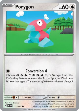 Porygon - 137/165 - 151  