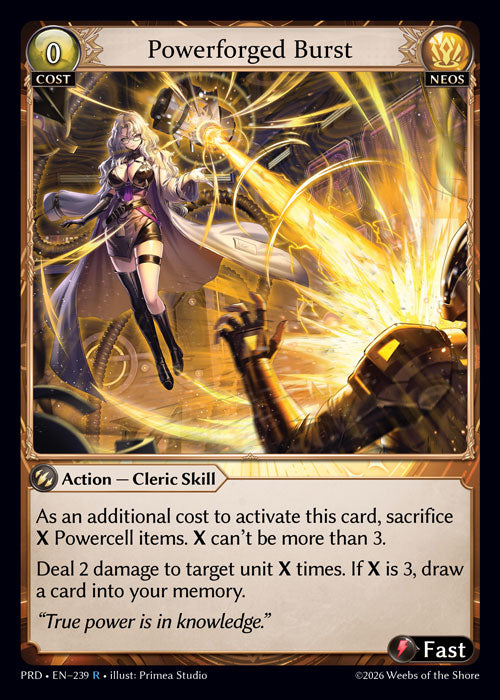 Powerforged Burst - .asphodel/paradise - R Luxem