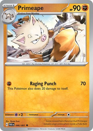 Primeape - 046/091 - Paldean Fates 