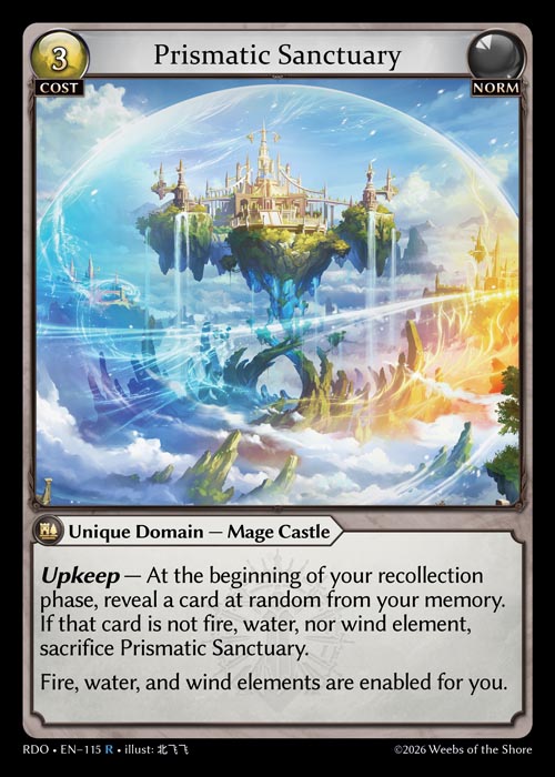 Prismatic Sanctuary: Volatility - Radiant Origins - R Norm