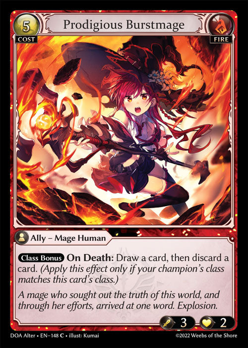 Prodigious Burstmage - Dawn of Ashes