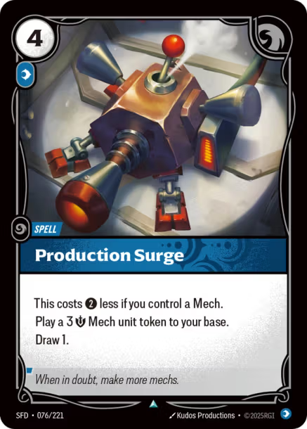 Production Surge - 076/221 - U Mind