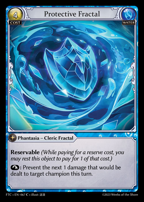 Protective Fractal - Fractured Crown - C Water