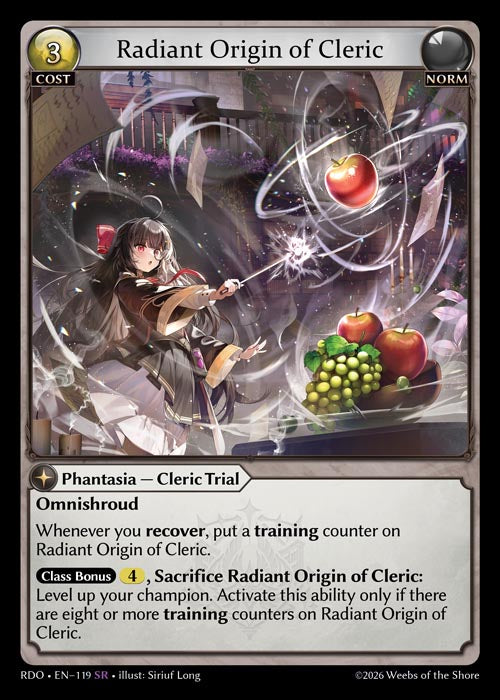 Radiant Origin of Cleric - Radiant Origins - SR Norm
