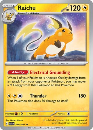 Raichu - 019/091 - Paldean Fates 