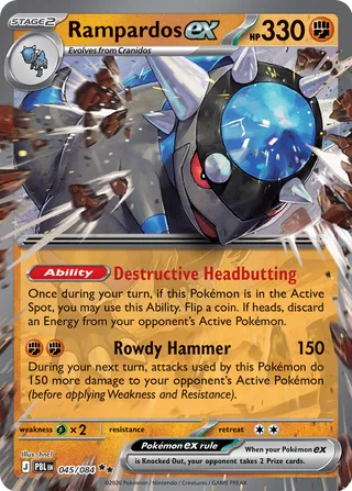 Rampardos ex - 045/084 - Pitch Black