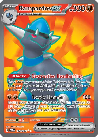 Rampardos ex - 100/084 - Pitch Black