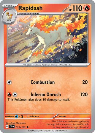 Rapidash - 027/162 - Temporal Forces 