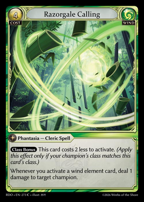 Razorgale Calling - Radiant Origins - C Wind