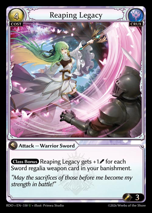 Reaping Legacy - Radiant Origins - U Crux