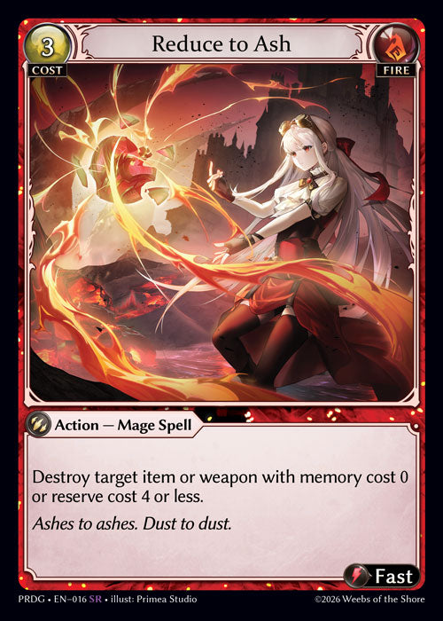  Reduce to Ash (Grimoire) - .asphodel/paradise - SR Fire
