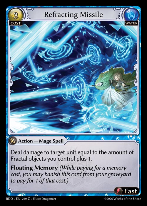 Refracting Missile - Radiant Origins - C Water