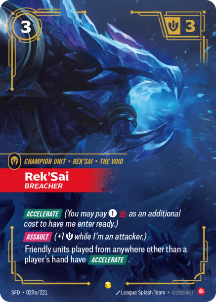 Rek'Sai, Breacher - 029a/221 - Epic Fury - Alternate Art