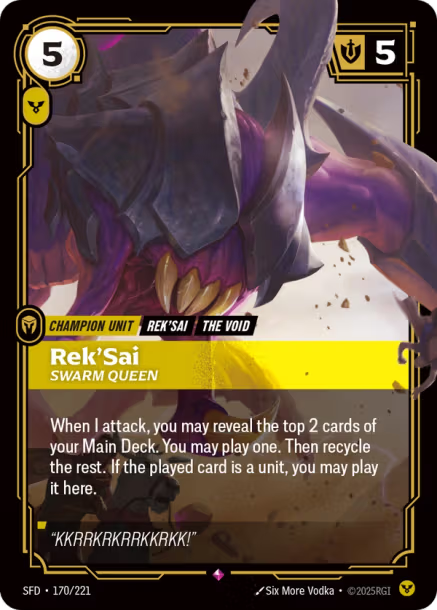 Rek'Sai, Swarm Queen - 170/221 - R Order