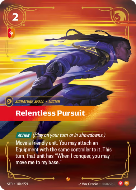 Relentless Pursuit - 184/221 - Epic Fury/Body