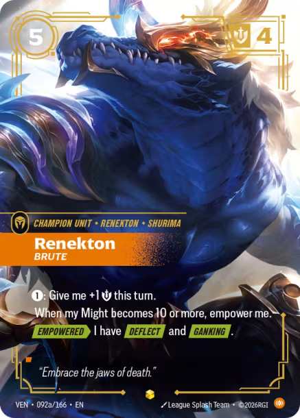 Renekton, Brute - 092a/166 - Epic Body - Alternative Art