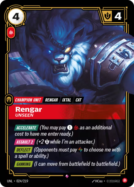 Rengar, Unseen - 024/219 - R Fury