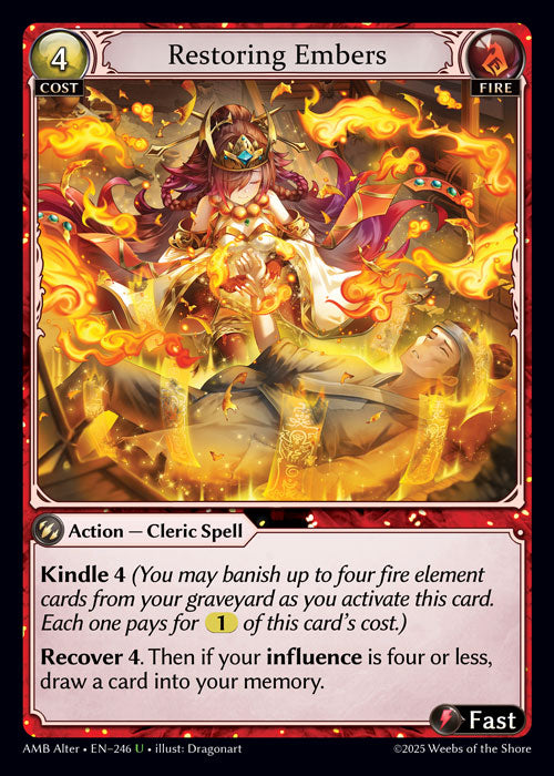 Restoring Embers - Mortal Ambition - U Fire – Desk Monxter