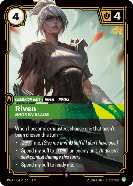 Riven, Broken Blade - 043/167 - R Calm