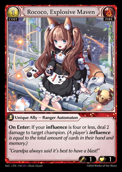 Rococo, Explosive Maven - Alchemical Revolution - SR Fire