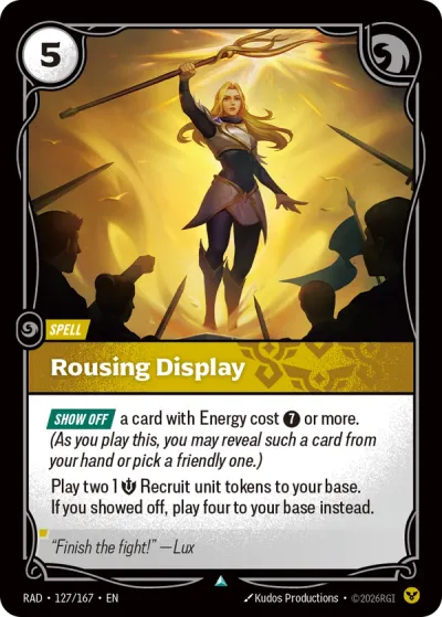 Rousing Display - 127/167 - U Order
