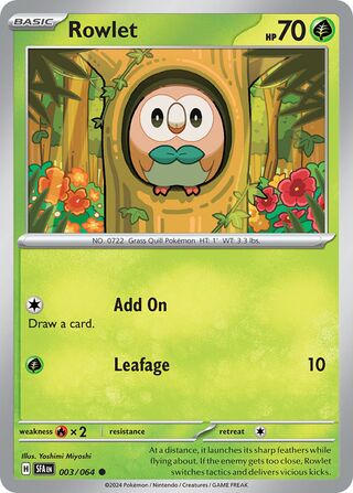 Rowlet - 003/064 - Shrouded Fable
