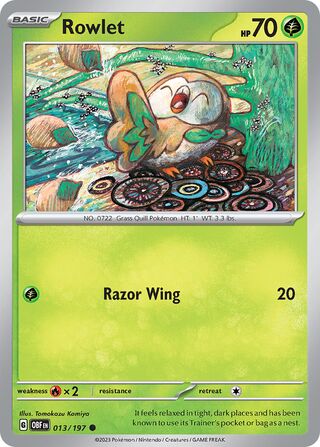 Rowlet - 013/197 - Obsidian Flames 