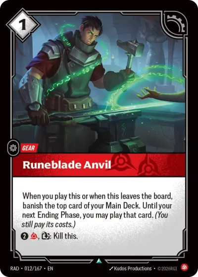 Runeblade Anvil - 012/167 - U Fury