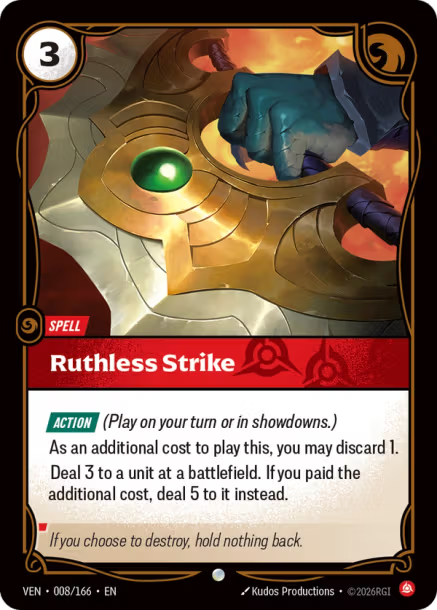 Ruthless Strike - 008/166 - C Fury