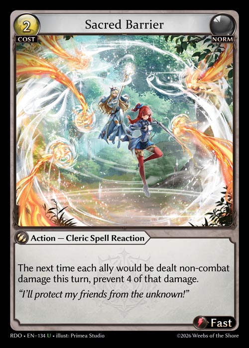 Sacred Barrier - Radiant Origins - U Norm