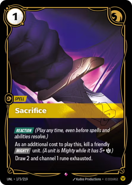 Sacrifice - 173/219 - R Order