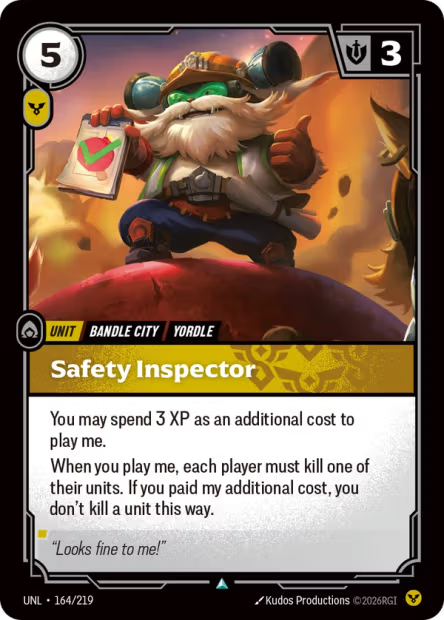 Safety Inspector - 164/219 - U Order