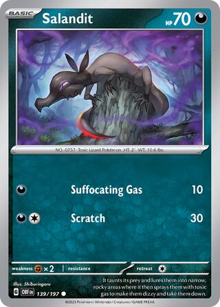 Salandit - 139/197 - Obsidian Flames 