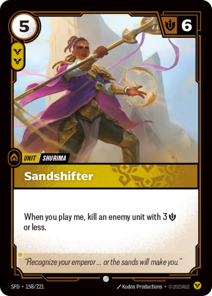 Sandshifter - 158/221 - C Order