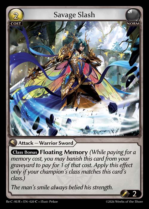 Savage Slash - Re:Collection Aurelian Regent - C Norm