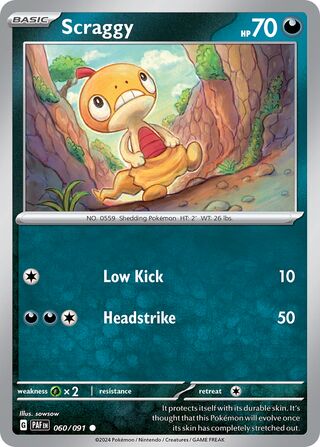 Scraggy - 060/091 - Paldean Fates 