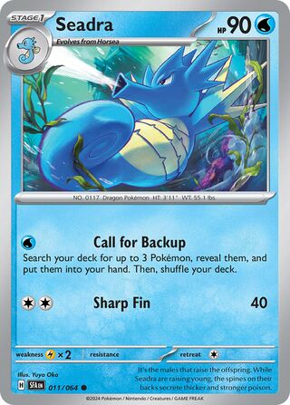 Seadra - 011/064 - Shrouded Fable