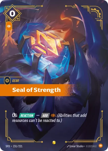 Seal of Strength - 231/221 - Overnumbered
