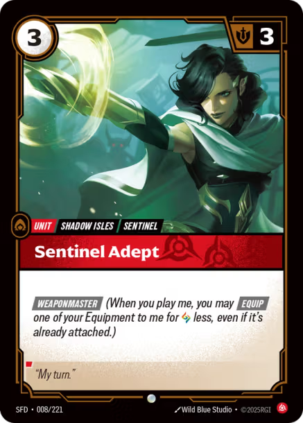 Sentinel Adept - 008/221 - C Fury