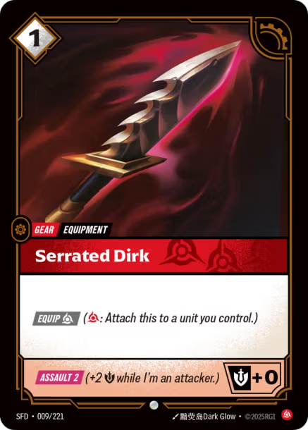 Serrated Dirk - 009/221 - C Fury