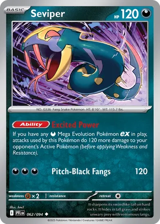 Seviper - 062/094 - Phantasmal Flames