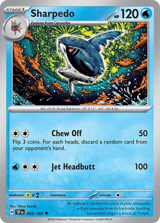 Sharpedo - 043/162 - Temporal Forces 