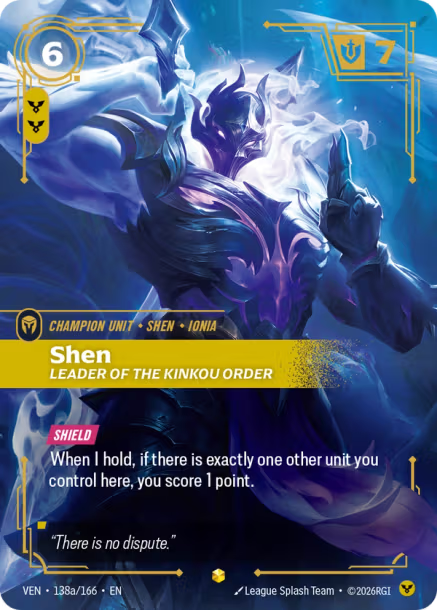 Shen, Leader of the Kinkou Order - 138a/166 - Epic Order - Alternative Art