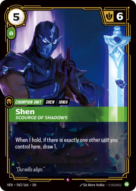 Shen, Scourge of Shadows - 042/166 - R Calm