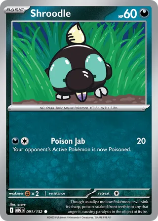 Shroodle - 091/132 - Mega Evolution