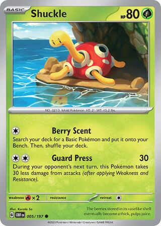 Shuckle - 005/197 - Obsidian Flames 